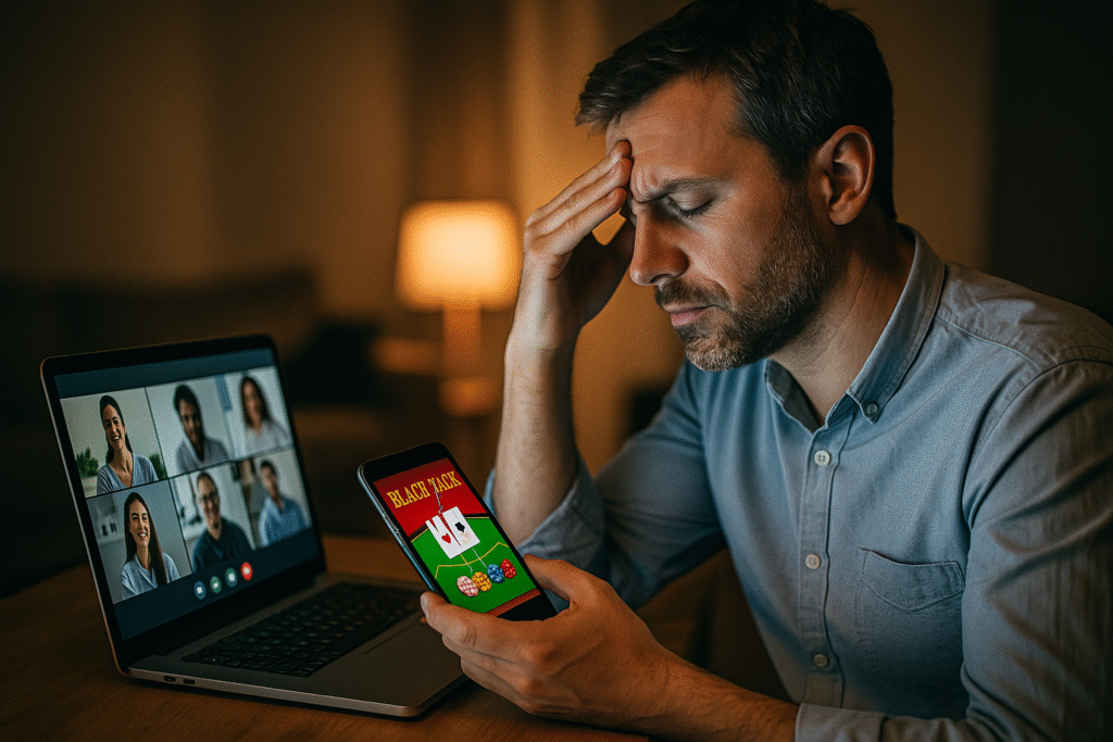 Zoom Fatigue by Day, Blackjack by Night: The Rise of Dual-Screen Living