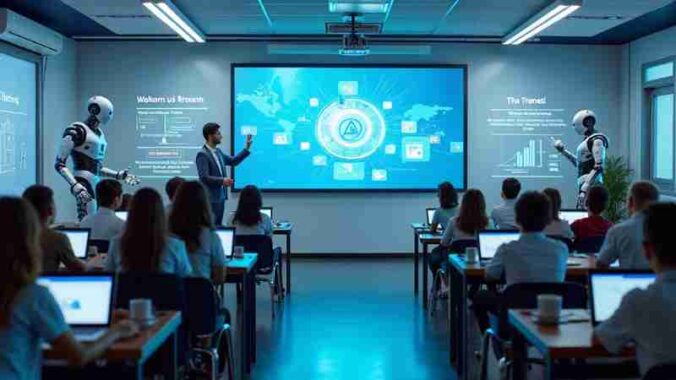 How AI is Transforming Education and EdTech in 2025, Concept art for illustrative purpose, tags: ki der - Monok